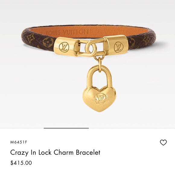 Louis Vuitton - Crazy in Lock Heart Bracelet - Picture 1 of 12